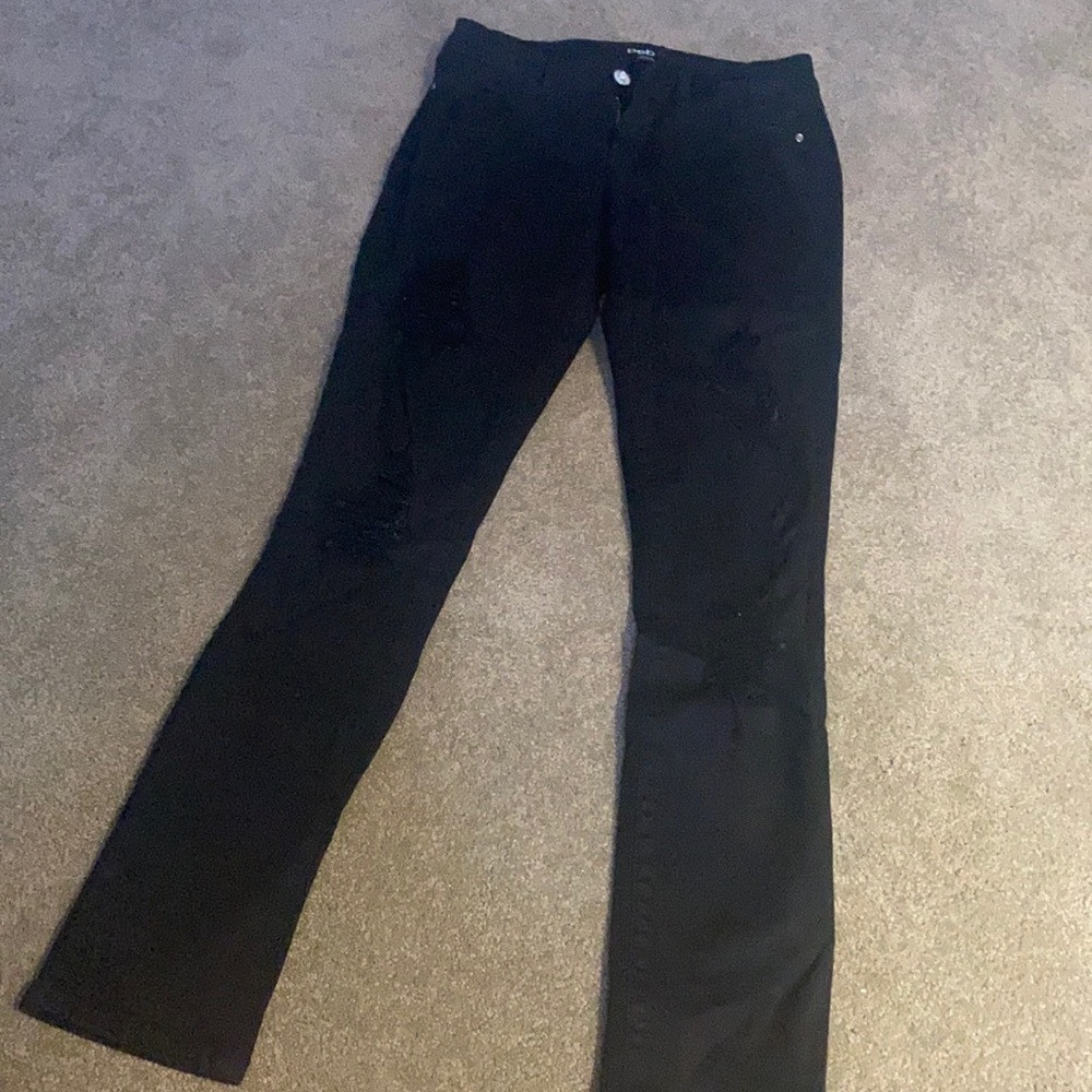 Bebe low rise black jeans